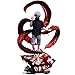 Zhongkaihua Figura de Kaneki Ken de Tokyo Ghoul de 35 cm, accesorios de cabeza reemplazables, edición base de escena, figura de acción de anime, estatua de modelo de PVC, decoración de escritorio,