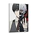 URIWYR Póster de Tokyo Ghoul para pared, diseño de portada estética, vintage, pintura decorativa para sala de estar, dormitorio, 40 x 60 cm, estilo marco