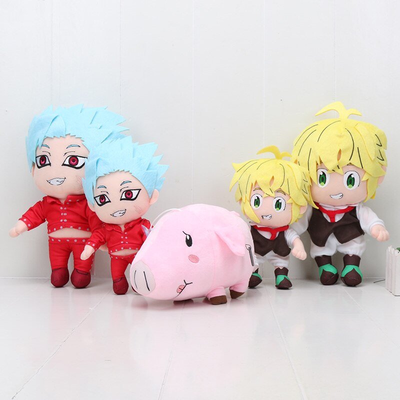 Seven Deadly Sins Hawkpig Plüschtier - 25cm Kuscheliges Pinkes Schwein
